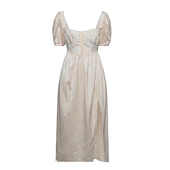 For Love and Lemons Brenda Midi Dress in Ivory M - Picture 1 of 7